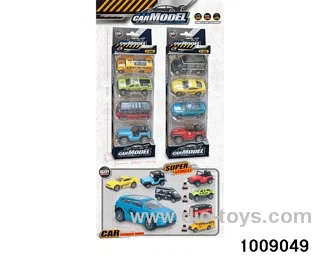 Return alloy car set  in window box