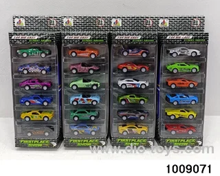 Alloy return car(6pcs) in window box