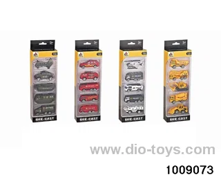 Alloy return car(5pcs) in window box
