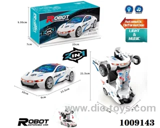 Electric universa  deformable car not include  in color box