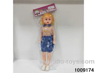 22 INCH  DOLL with music in poly bag header