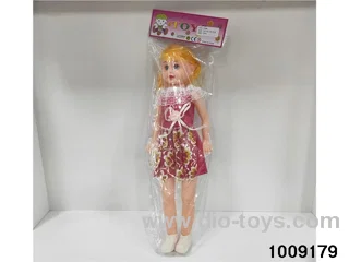22 INCH  DOLL with music in poly bag header