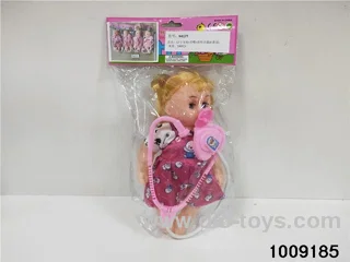 12 inch doll with  pacifier 4 sets mixed loading in poly bag header