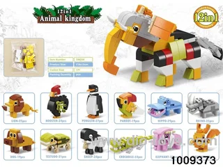 12 in 1 Animal suit in poly bag header