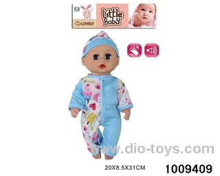 12inch doll with IC &SOUND  in PVC bag