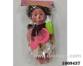 14 inch doll with Movable eye in PVC bag