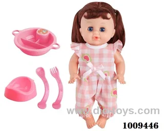 14 inch doll with IC &SOUND &Movable eye in PVC bag