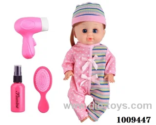 14 inch doll with IC &SOUND &Movable eye in PVC bag