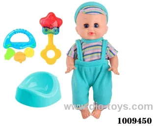 14 inch doll with IC &SOUND &Movable eye in PVC bag