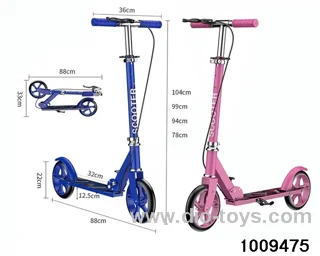 Large wheel scooter with handbrake in Carton