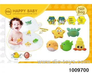 Water soft rubber doll in Net bag