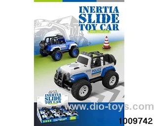 Inertia police vehicle (1 box of 9) in display box