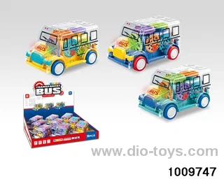 Geared Light Transparent Bus (1 box of 9) in display box