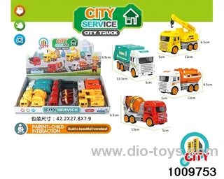 Inertia engineering vehicle (6 mixed models) in display box