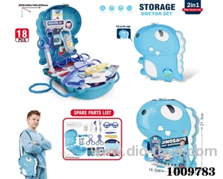 Doctor backpack set in paper card