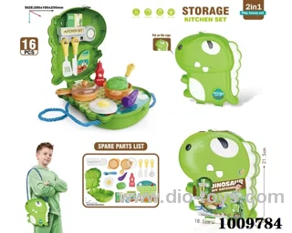 kitchen  backpack set in paper card