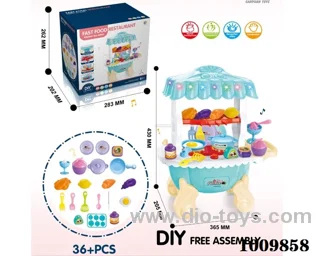 Kitchen set with light&music not include  in color box