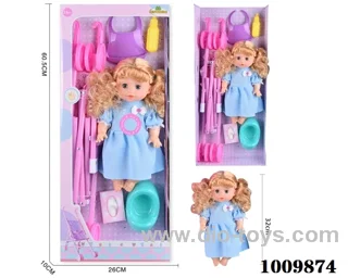14 inch  Water doll,Movable eyes with  milk bottle ， urinal,_x000D_
cart&With 6-sound IC