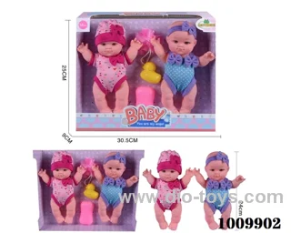 2pcs 10inch doll with duck_x000D_
&Soap& Bath ball without ic
