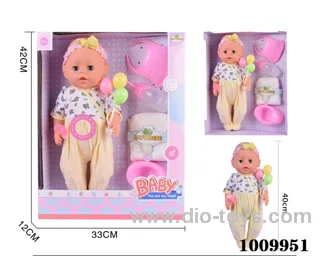 18inch water doll with Movable eyes &milk bottle etc with 6-sound ic
