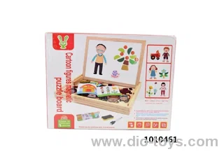 Wooden Magnetic puzzle toy in color box