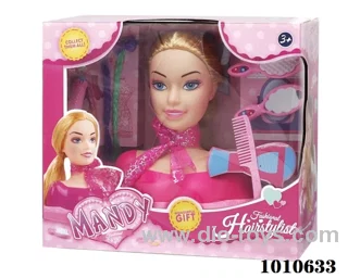 doll set with chassis in window box