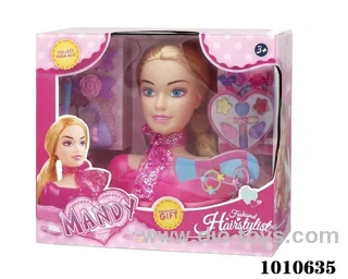 doll set with chassis in window box