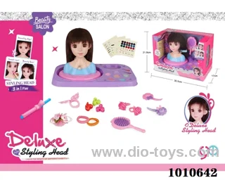 Half doll dressing set in window box