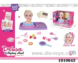 Half doll dressing set in window box