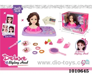 Half doll dressing set in window box