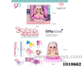 doll set with movable eye in window box