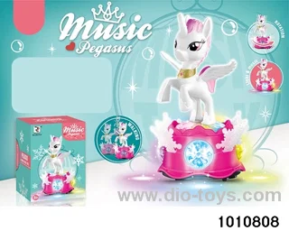 B/O Snowflake Unicorn W L/M in color box