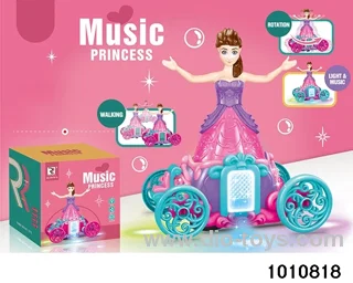 B/O Music Pumpkin Car Sparkling Princess in color box