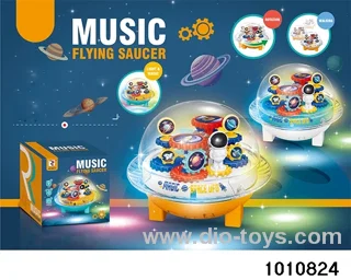 B/O gear flying saucer in color box