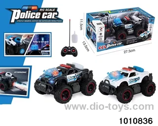 Spray off-road RC warning vehicle in window box