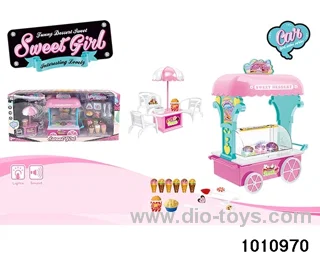 Ice cream cart in window box