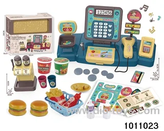 Cash register hamburger suit in window box