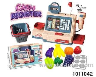 Cash register fruit suit in window box