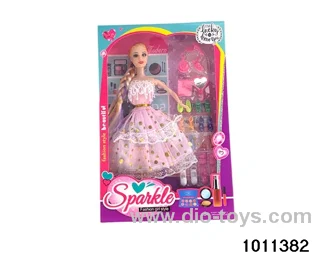 11 inch Barbie in window box