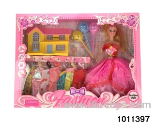 11 inch Barbie in window box