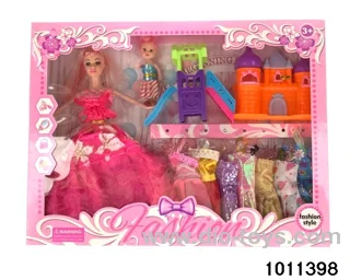 11 inch Barbie in window box