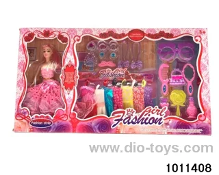 11 inch Barbie in window box