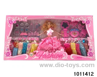 11 inch Barbie in window box