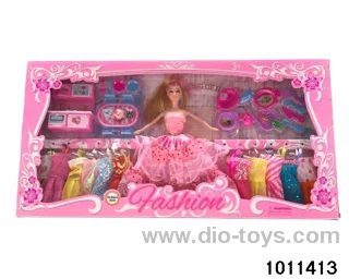 11 inch Barbie in window box