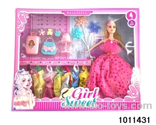 11 inch Barbie in window box
