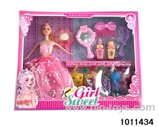 11 inch Barbie in window box