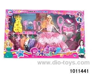 11 inch Barbie in window box