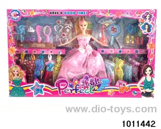 11 inch Barbie in window box