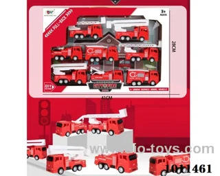 pull back car set in color box