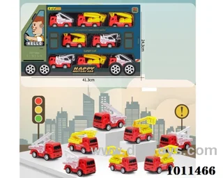 8pcs pull back car set in color box
